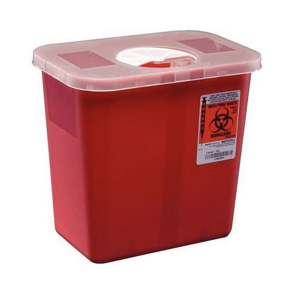 Kendall Healthcare Sharps Container 8970 SharpStar Rotor Opening Lid 2 Gallon