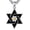 03-black, variant on Star of David Necklace for Men 925 Sterling Silver Estrella De David Classic Jewish Israeli Pendant Necklace Jewelry Gifts for Men Women