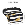 thumbnail image 4 of Disketp Gold Flamingo Riñonera de Doble Capa, Bolsa de Cintura Ajustable para Viajes, Correr y Senderismo, Riñonera Ligera para Hombre y Mujer, 4 of 9