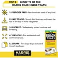 thumbnail image 3 of Harris Indoor & Outdoor Non-Toxic Roach Glue Traps, 10-Pack, 3 of 8