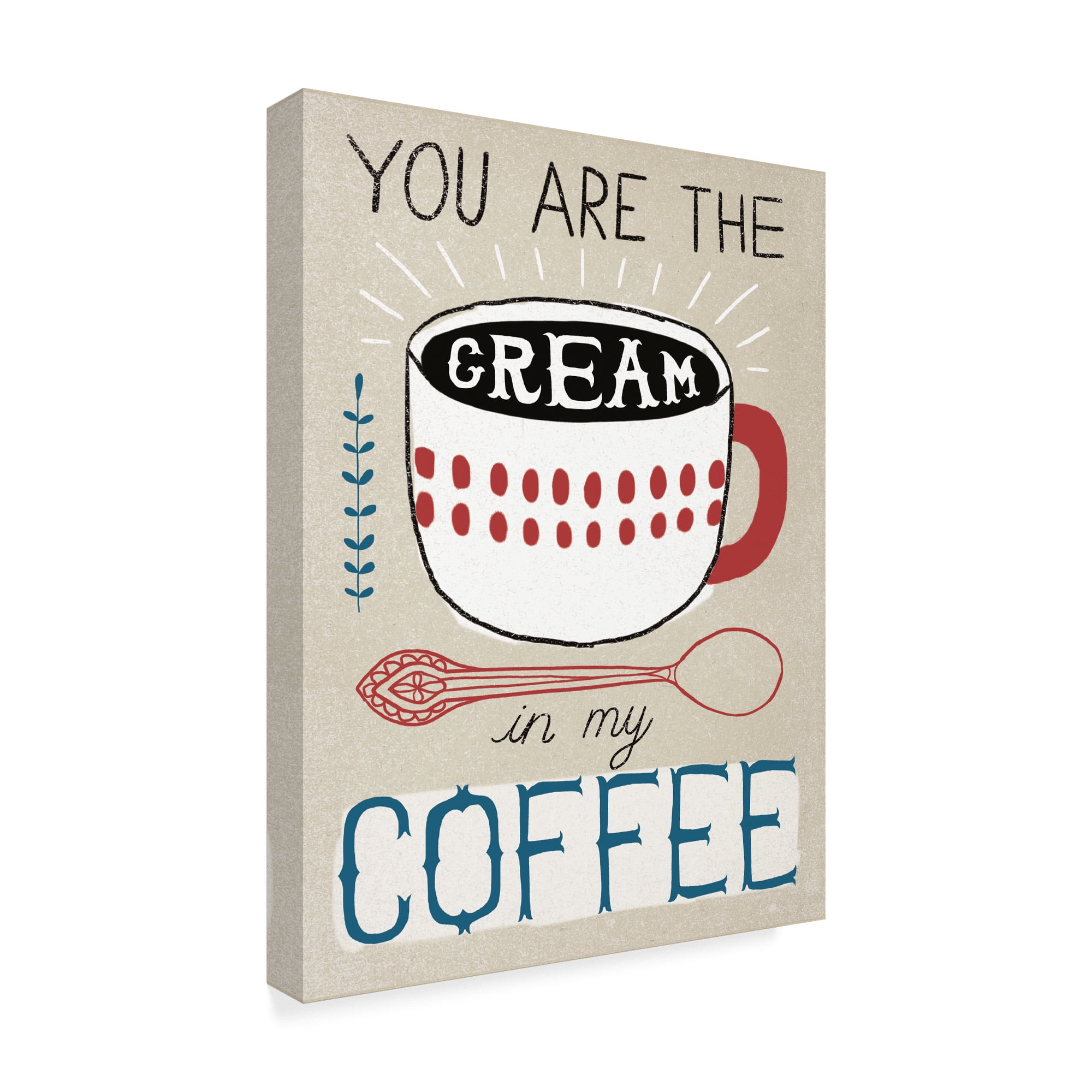 Trademark Fine Art 'Cream in Your Coffee' Canvas Art by Oliver Towne