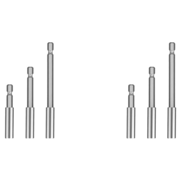 Riwesomey Juego de brocas de extensión para soporte de punta de destornillador, 3 uds., herramienta de mano de cambio rápido, a prueba de Como se muestra 60/100/150 mm 2Conjunto