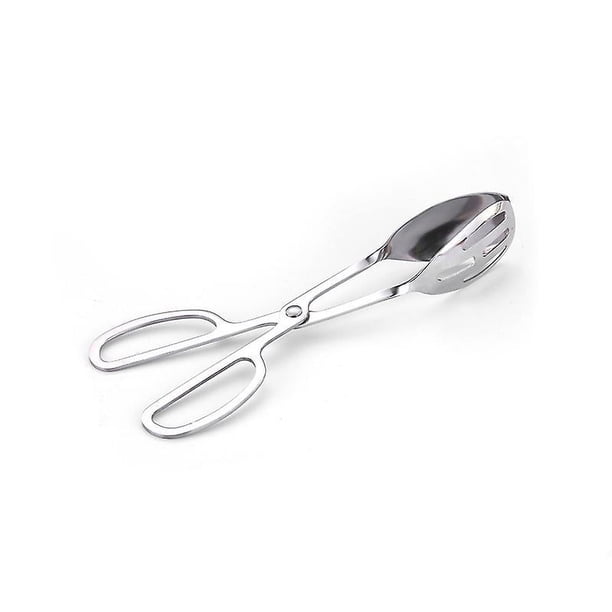 2 pinzas para alimentos de acero inoxidable, pinzas para ensaladas, pinzas para pasteles, pinzas para pan, clip hueco, clip para alimentos tipo buffet, clip para tijeras, clip para
