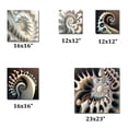 thumbnail image 4 of Designart "White Fractal Spiralling II" Modern Geometric Metal Wall Art Prints Set, 4 of 5
