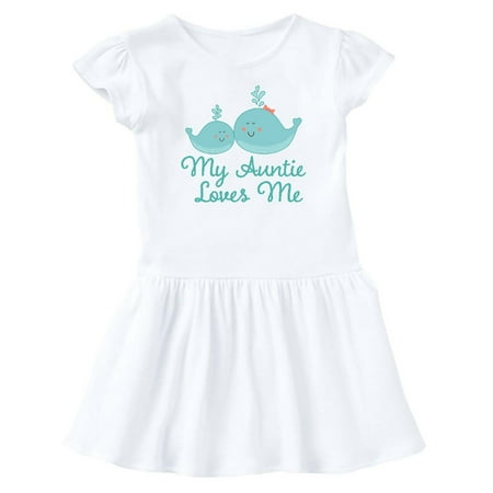 

Inktastic My Auntie Loves Me Gift Outfit Gift Baby Girl Dress