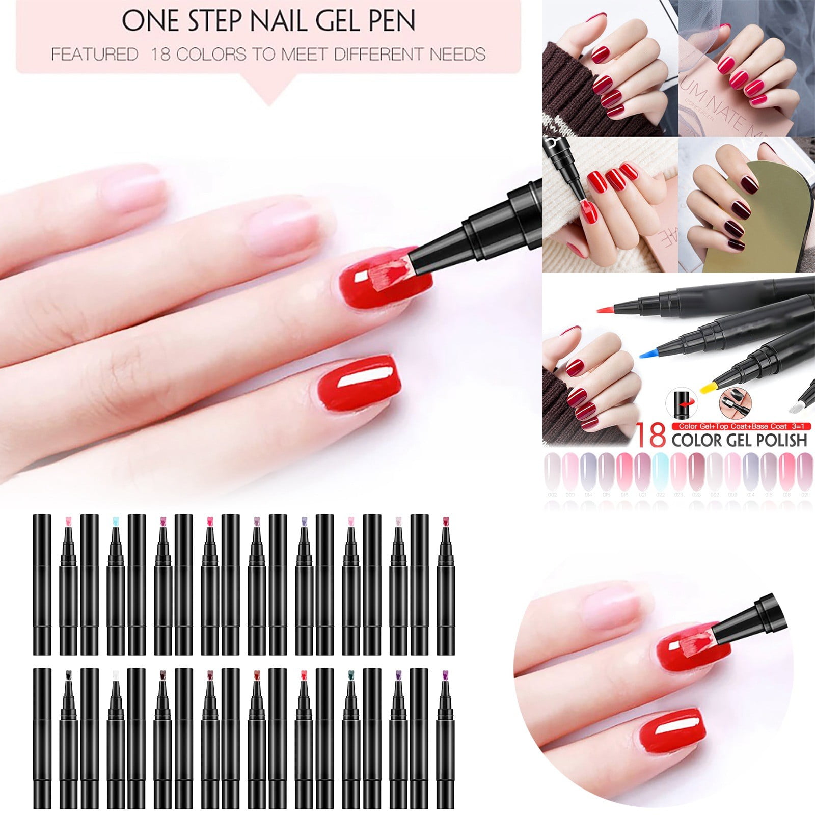 Quick Gel Nail Pens Cuticle Clean up Brush Nail Painting compatible with Machine for Kids Nail Spatula for Acrylic Nail Stuff for Beginners for A Business Nail Stamp Plates Toe Nail Painting Station