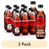 (2 pack) Coca-Cola Zero Sugar Soda Pop Bottles, 16.9 fl oz, 6 Pack