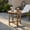 Brwon, variant on Spaco 18 Inch Round Weather-Resistant Adirondack Side Table, Outdoor Coffee Side End Table for Outside Patio Storage, Brown