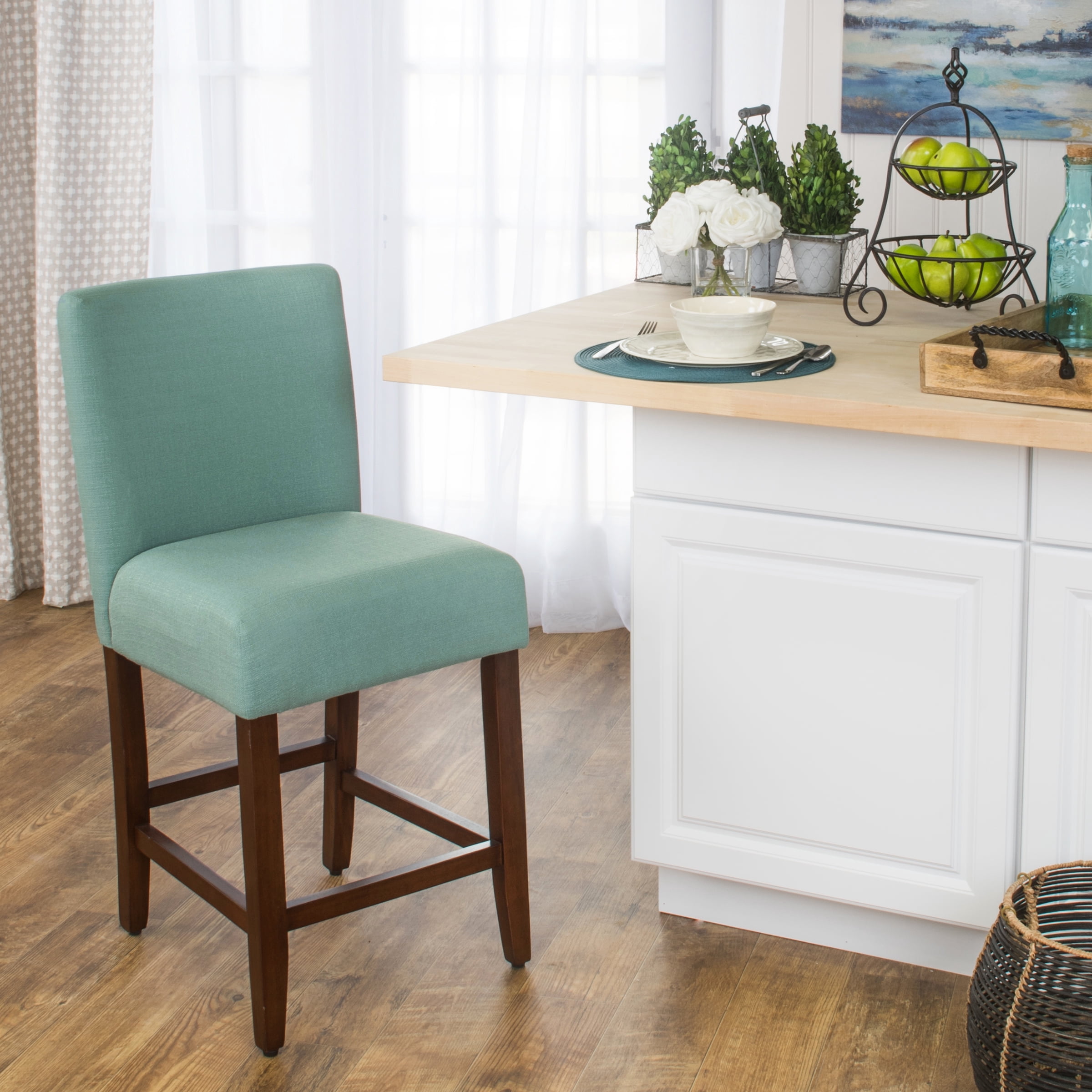 HomePop 24" Classic Parsons Counter Stool, Multiple Colors