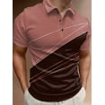 thumbnail image 2 of Men's Polo Shirt Golf Shirt Graphic Prints Geometry Turndown Outdoor Street Short Sleeves Button-Down Print Clothing Apparel, 2 of 5