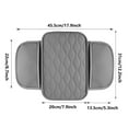 thumbnail image 3 of SNGMN Car Center Console Cover, Leather Armrest Protection Cushion with 2 Side Storage Bags, Universal Vehicle Arm Rest Pad for SUV Sedan Truck Gray, 3 of 4