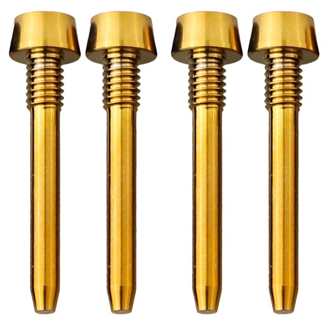 4pcs Bicycle Brake Pad Retaining Pin M4x26mm Titanium Alloy Disc Brake Caliper Bolt Pin Plug Bike Oil Disc Screw Accessories