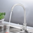 thumbnail image 2 of Modern Household Kitchen Bathroom Hot Cold Water Stainless Steel Faucet, 2 of 15