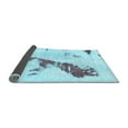 thumbnail image 2 of Ahgly Company Indoor Rectangle Abstract Light Blue Modern Area Rugs, 2' x 5', 2 of 4