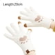 thumbnail image 2 of Guantes de invierno cálidos para mujer con pantalla táctil, guantes térmicos de punto cable con forro polar de lana para clima frío, 2 of 6