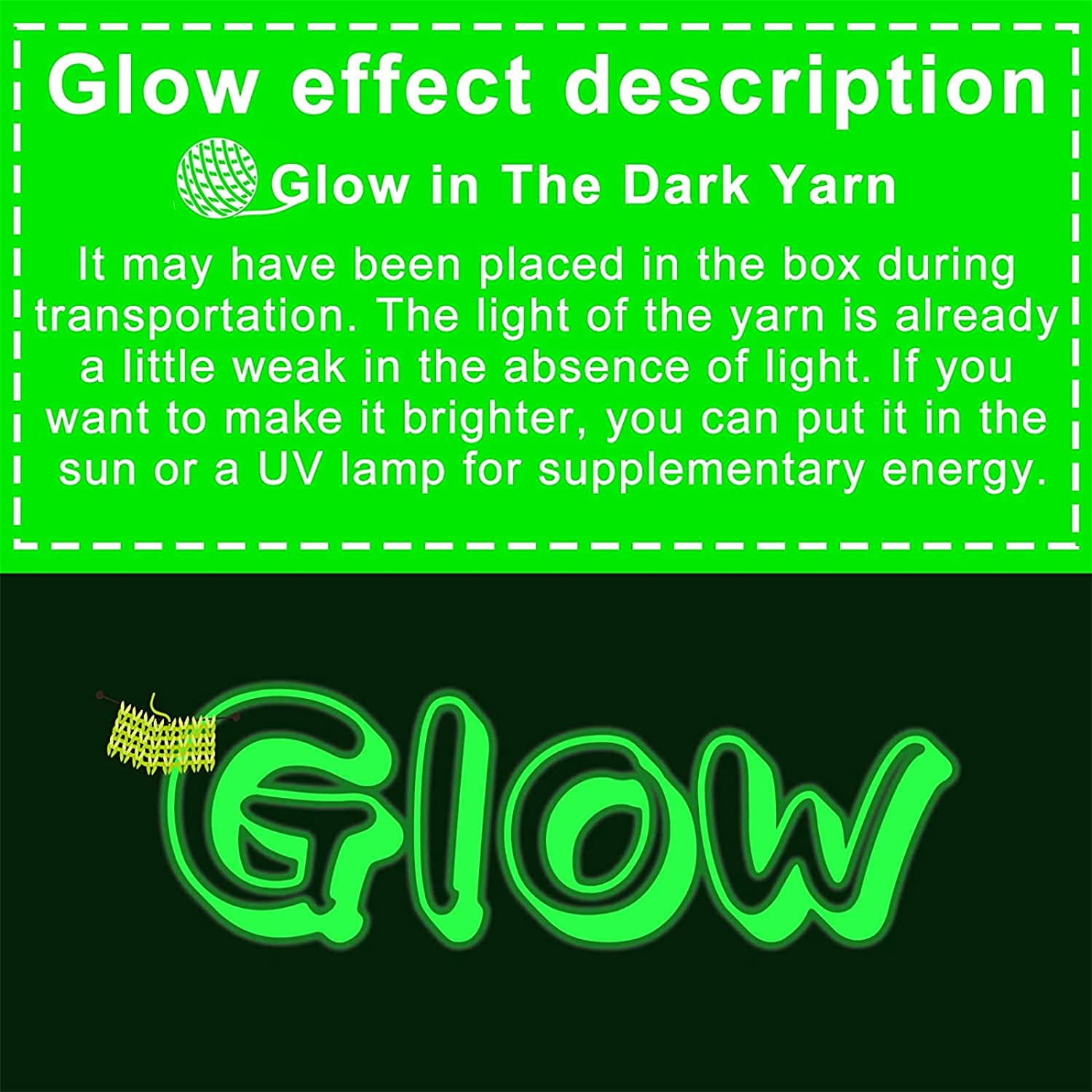 5 Pcs Glow in The Dark Yarn, Sewing Supplies,(55yd )for Crocheting for DIY Arts, Crafts & Sewing Beginners Glow in The Dark Party (Orange)