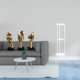 thumbnail image 2 of Estatuas de pensadores,Estatuas de pensadores,esculturas de arte abstracto para mesa,Mesa auxiliar redonda,Mesa auxiliar redonda de acrílico transparente de 3 niveles para sala de estar,Mesita, 2 of 8