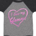 thumbnail image 4 of Inktastic I Love My Glamma in Pink Chalk Heart Boys or Girls Baby Bodysuit, 4 of 5