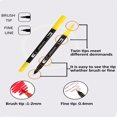 thumbnail image 3 of LNGOOR Bview Art 100colors Dual Tip Watercolor Brush Marker Pen Kids Adults Artist Fine Point Coloring Markers, 3 of 7