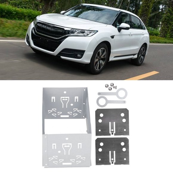 Ymiko Car Audio Frame 2 Din Universal Frame Aluminum Alloy Stereo Audio Installation Fascia Fit For B5/MK3/MK4 Auto