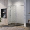thumbnail image 3 of Sunny Shower 60 in.W x 79 in.H Frameless Sliding Chrome Shower Door 3/8 in. Tempered Glass, 3 of 10