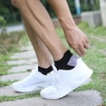 thumbnail image 3 of Calcetines Paquete de 6 calcetines para correr para hombres y mujeres calcetines tobilleros atléticos transpirables acolchados calcetines de corte bajo para deportes al aire libre senderismo y correr, 3 of 7