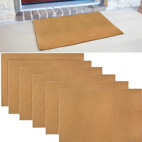 Blank Door Mats for Crafting and Painting, Artificial Coir Doormat Outdoor, Non-Slip Rubber Backing Welcome Mats for Indoor/Outdoor Front Porch Entryway