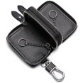 thumbnail image 5 of Leather Car Key Case Car Key Case Bag Unisex Key Holder Wallet Case with Hook Key Holder Zipper Bag, 5 of 5