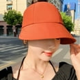 thumbnail image 4 of Prolriy Sun Hats for Women Beach Summer Sun Hat for Casual Everyday Wear or Outdoors Beach Hats for Women Orange, 4 of 4