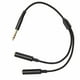 thumbnail image 4 of Conector macho estéreo de 6,35 mm a cable de enchufe hembra doble Cable divisor en Y de 6,35 mm de 1/4 pulgadas con enchufe chapado en oro de 11,8 pulgadas, 4 of 8
