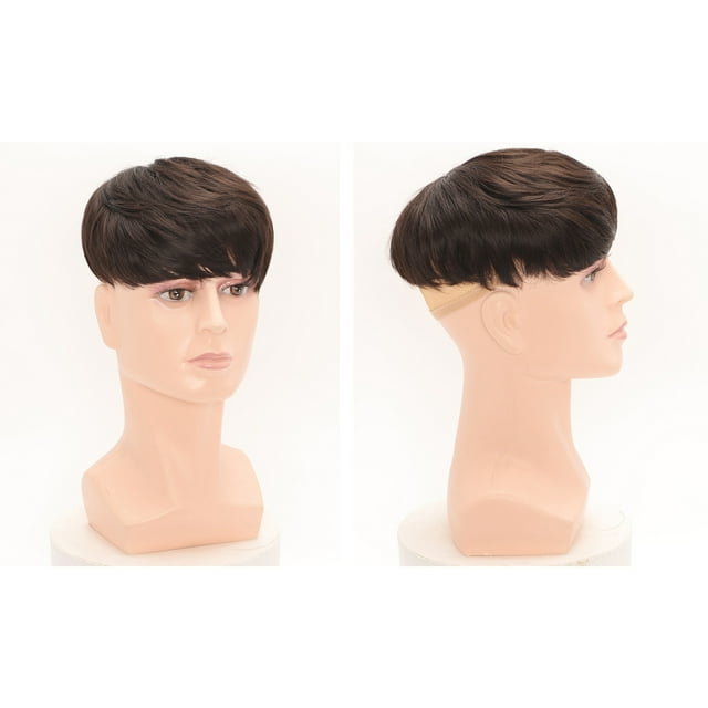 Cheveux Toupet, Remplacement de Résistance à la Chaleur Pièce de Cheveux Homme Réaliste à la Mode pour la Vie Quotidienne pour les Messieurs