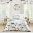 thumbnail image 3 of Sweet Jojo Designs Vintage Airplane Red and Blue Twin Comforter Set, 3 of 7