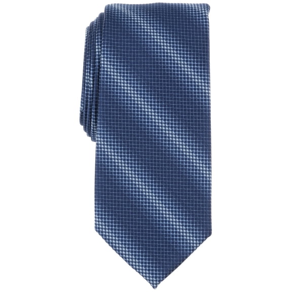 Perry Ellis Mens Scarano Stripe Neck Tie Multi Blue Navy