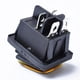 thumbnail image 5 of Interruptor basculante impermeable universal de 12 V, interruptor basculante DPST de 4 pines y 2 posiciones Amarillo Macarena Interruptor basculante marino, 5 of 7