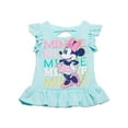 thumbnail image 2 of Disney Minnie Mouse Little Girls Tank Top and Active Retro Dolphin French Terry Shorts Infant to Little Kid, 2 of 5