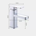 thumbnail image 1 of Nouveau Mitigeur de Lavabo Mono Carré Salle de Bain Moderne Remplisseur Robinets d'Évier, 1 of 11