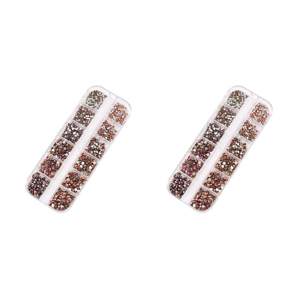 Bolsa de cristal Soidarity pequeño brillo diamantes de imitación personalizados para uñas