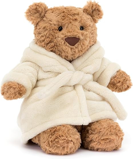 Bartholomew Bear with Bathrobe Stuffed Animal, 10 inches - Teddy Bear Plush - Soft & Huggable - Classic Children's Gift New with Tag