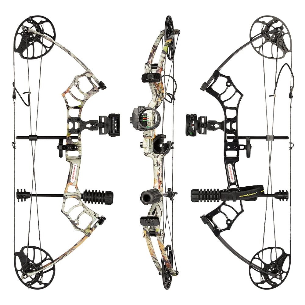 Lightweight Compound Bow Package for Youth, Adults, Beginners & Women,22.5"-30" Draw Length,10-50 Lbs Draw Weight,290fps,Limbs Made in USA,Hunting Bow Archery Set