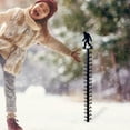 thumbnail image 3 of ADruer 36 Inches Iron Art Snow Gauge, Handmade Metal Snow Depth Measuring Stick Outdoor, Iron Snow Gauge Snow Measuring Device Garden Stakes Winter Decorations Outdoor Yard (Chimpanzees), 3 of 7