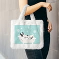 thumbnail image 6 of Yiaed French Bulldog Taking a Bath Print Fluffy Shoulder Bag Plush Bags Women Ladies Tote Bag Fluffy White Furry Purse Handbag for Autumn and Winter, 6 of 7