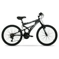 thumbnail image 2 of Hyper Bicycles 24" Havoc Mountain Bike, Children Ages 10-14, Black, 2 of 14