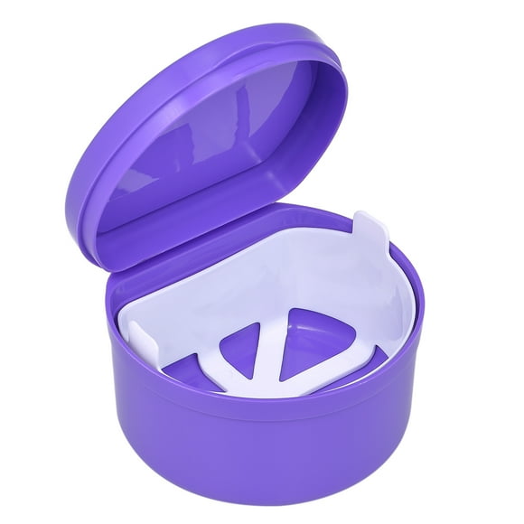 Amdohai 1 Pce Boîte pour Dentiers Étui pour Dentiers Boîte de Nettoyage Faux Contenant de Bain pour Dentiers Retenue Support pour Dentiers