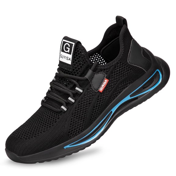 AUXDIQ Work Shoes Men Women Breathable Steel Toe Cap Industrial Trainers Lightweight Construction Sneakers Sport Shoes