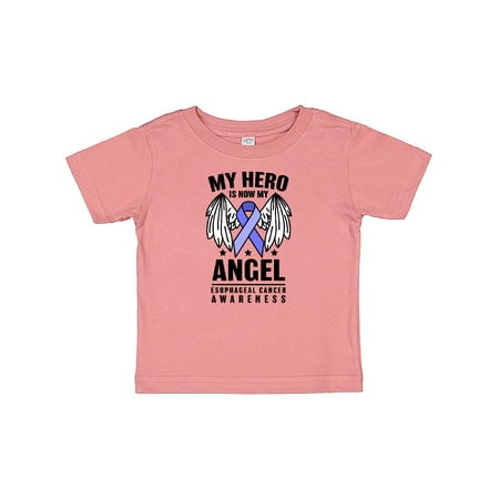 

Inktastic My Hero is Now My Angel Esophageal Cancer Awareness Gift Baby Boy or Baby Girl T-Shirt