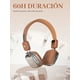 thumbnail image 5 of iKF-R2 Audifonos inalambricos Diadema Retro Bluetooth 5.4 60 Horas of The Uso Carga rápida Hi-Fi Sonido Llamada ENC Auriculares Ligero Plegable con Cable 3.5mm (Cafe), 5 of 8