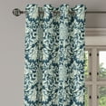 thumbnail image 2 of Ambesonne Vintage Grommet Curtain, Victorian Leaf Pattern, 50" x 120", Sage Green Dark Blue, 2 of 6