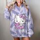 thumbnail image 1 of Sudadera con capucha de estilo hip hop para mujer, informal, con estampado de Hello Kitty, de gran tamaño, holgada, a la moda, para otoño, 1 of 1