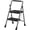 Gray, variant on AMZFUN 2 Step Telescopic Herringbone Ladder Ladder, Multi Position Non Slip, Storable Folding Ladder, Stairs Home Indoor Outdoor Roofing, 330 lbs Safe Load Capacity, Gray