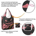 thumbnail image 4 of 5 Pack Foldable Shopping Bag,Spooky Halloween Silhouette Pattern Reusable Grocery Bags with Pockets,Large Reusable Tote Bags with Handles Waterproof & Lightweight, 4 of 6